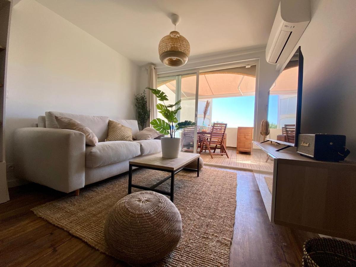Terrasse Vue Mer 2 Pieces A Leucate Avec Piscine Apartment Ngoại thất bức ảnh
