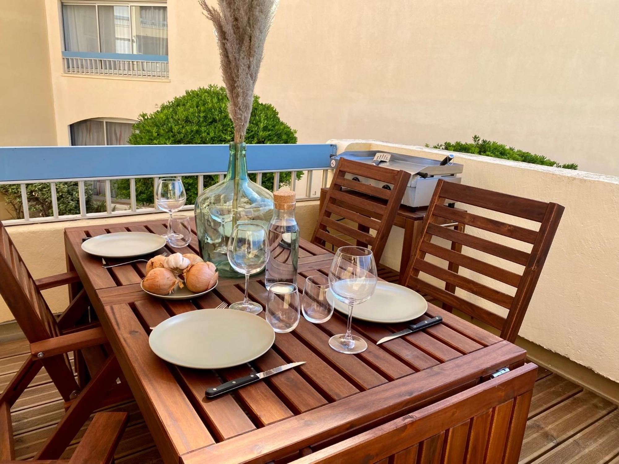 Terrasse Vue Mer 2 Pieces A Leucate Avec Piscine Apartment Phòng bức ảnh